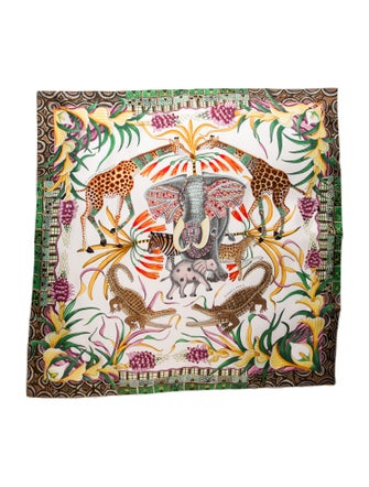 Hermès La Marche du Zambeze Silk Scarf