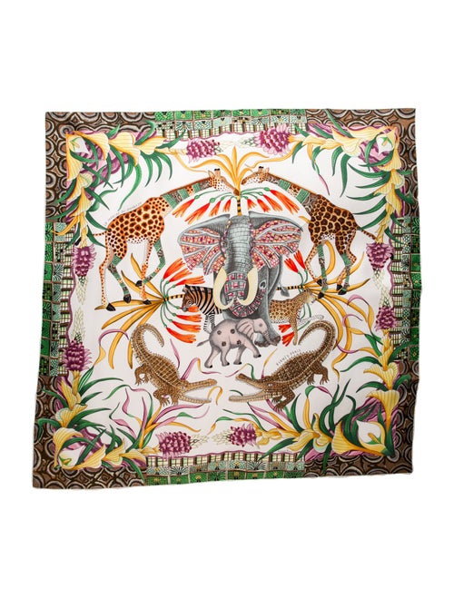 Hermès La Marche du Zambeze Silk Scarf