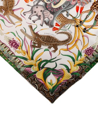 Hermès La Marche du Zambeze Silk Scarf