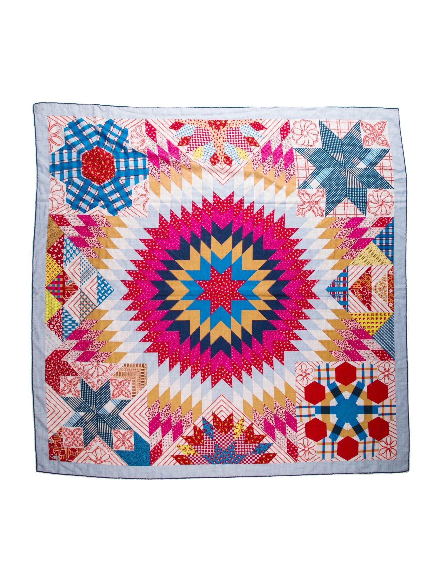 Hermès American Quilts Cashmere Shawl