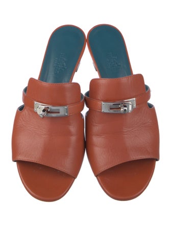 Hermès Candy Leather Slides