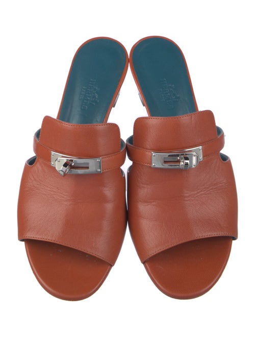 Hermès Candy Leather Slides