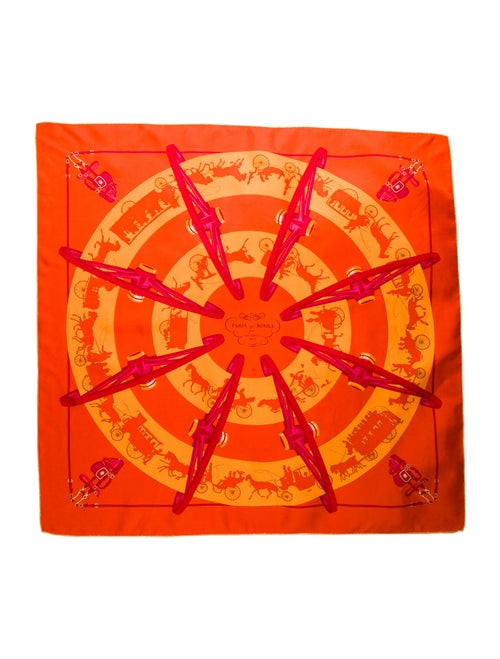 Hermès Paris qui Roule Silk Scarf
