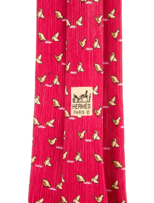 Hermès Patterned Tie