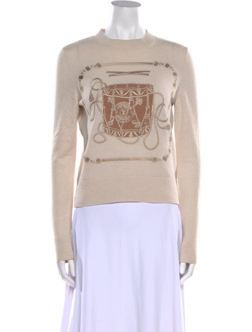 Hermès Virgin Wool Graphic Print Sweater
