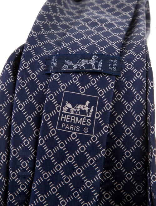 Hermès Pattern Print Tie