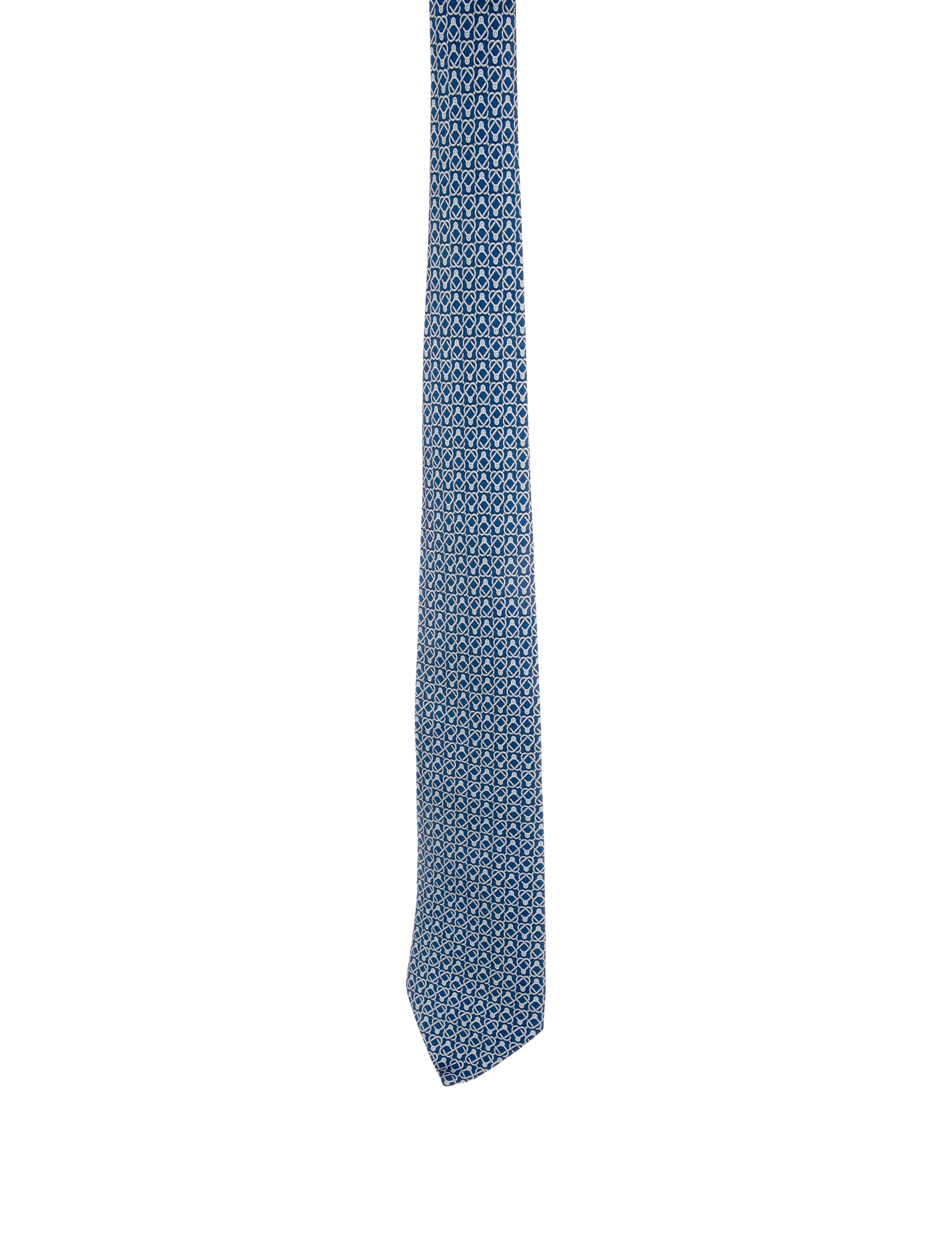 Hermès Pattern Print Tie