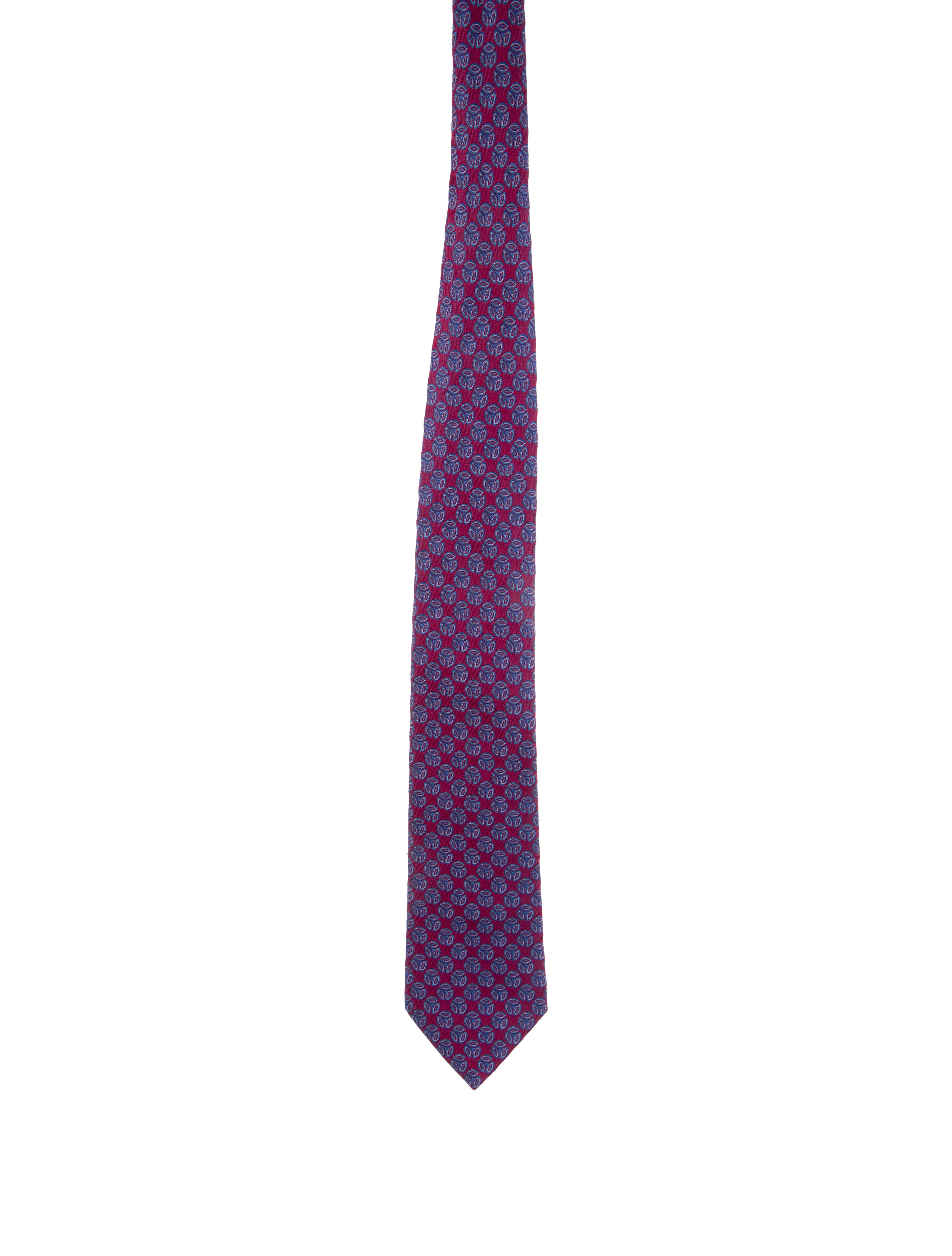 Hermès Pattern Print Tie