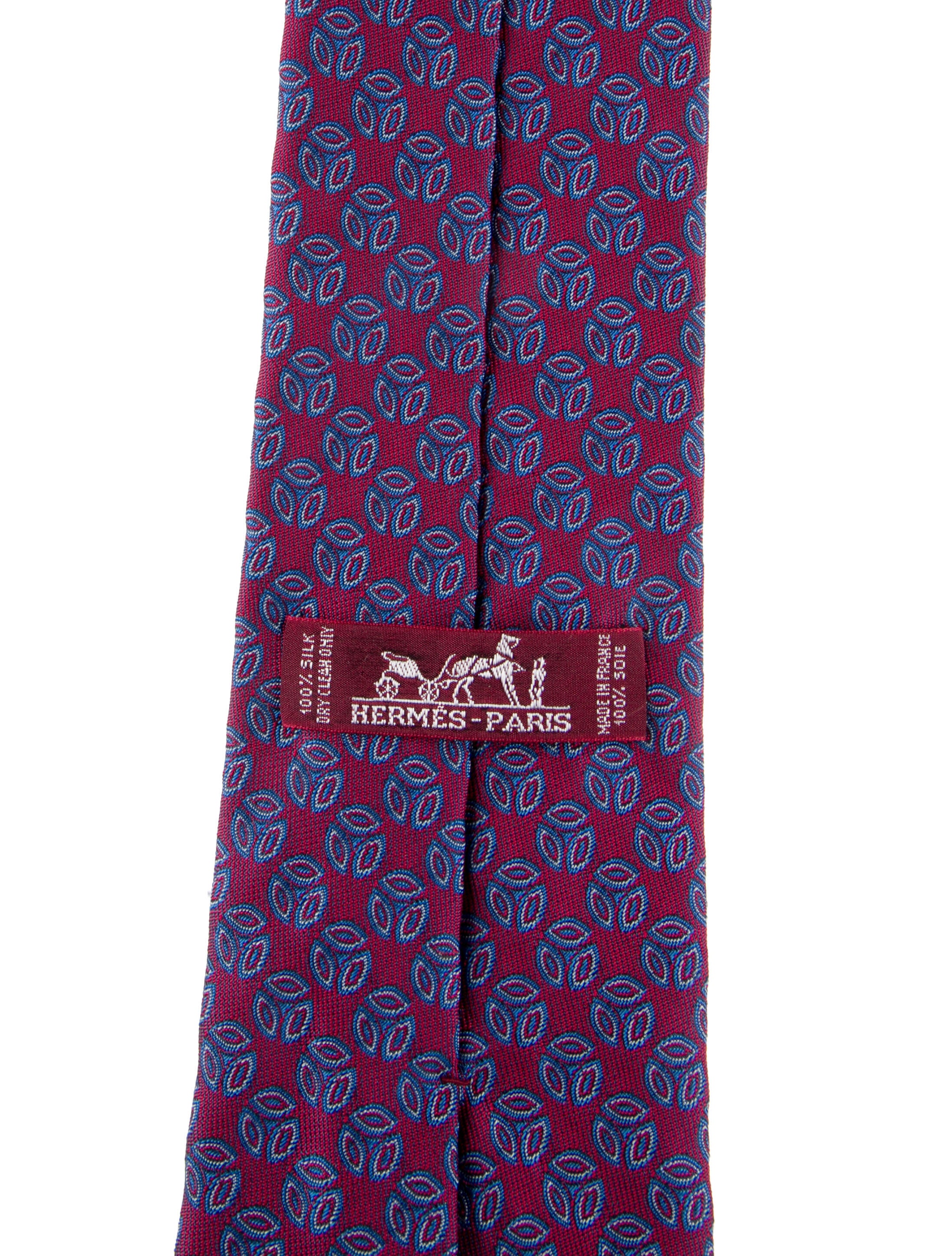 Hermès Pattern Print Tie