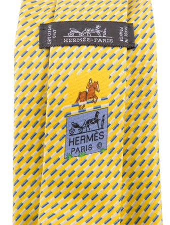 Hermès Pattern Print Tie