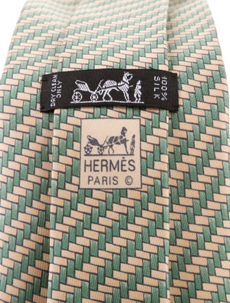 Hermès Pattern Print Tie