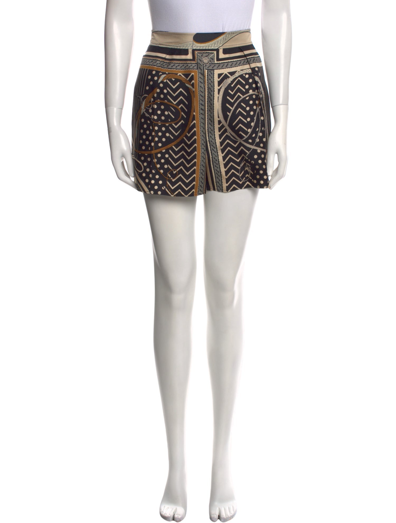 Hermès Silk Mini Shorts