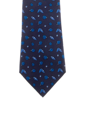 Hermès Pattern Print Tie