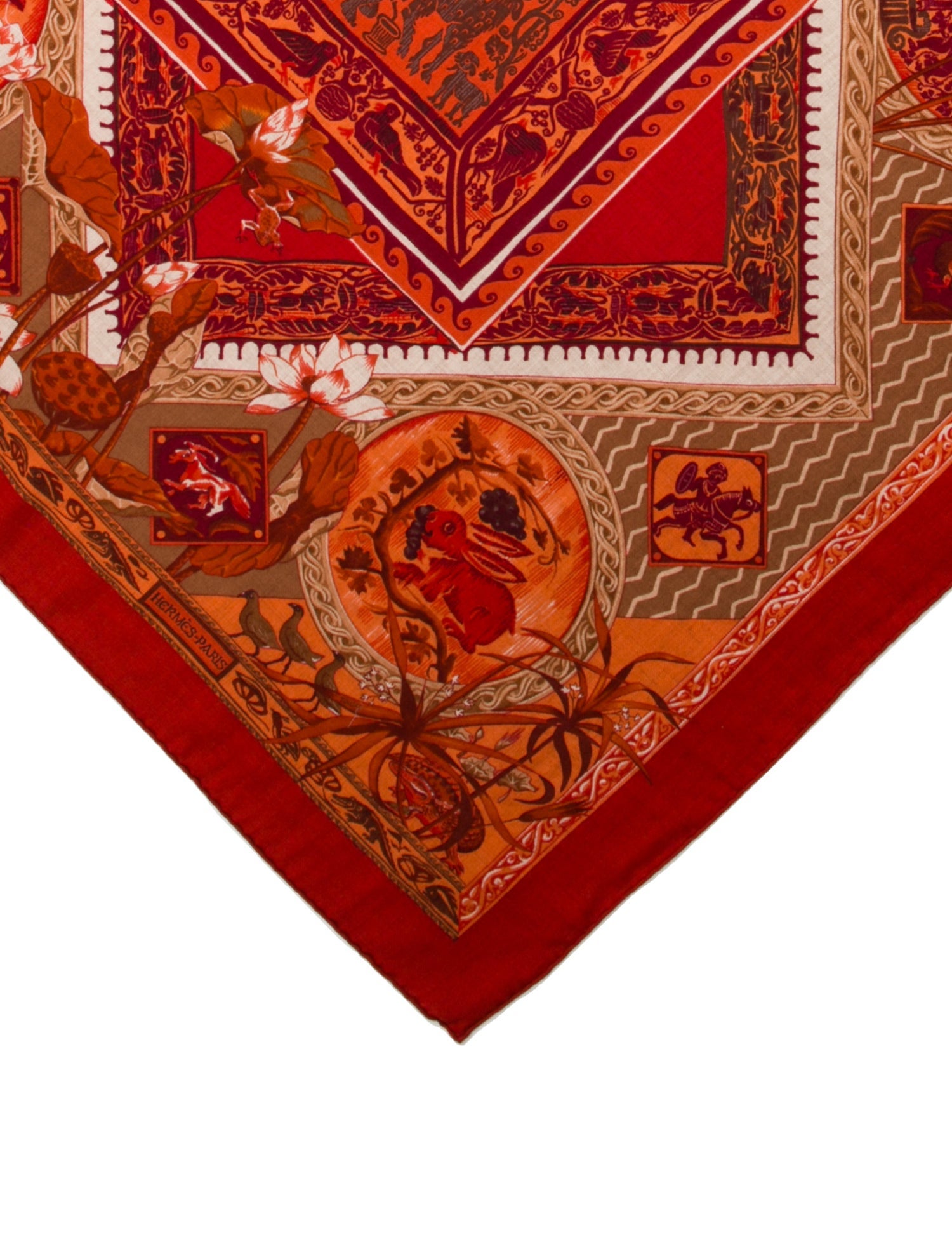 Hermès Le Jardin Des Coptes Cashmere Scarf w/ Tags