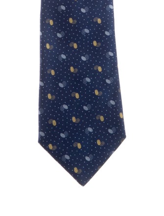 Hermès Patterned Silk Neck Tie
