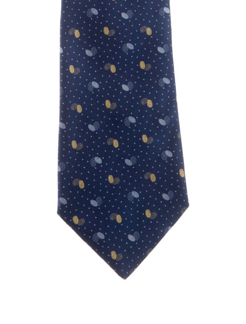 Hermès Patterned Silk Neck Tie