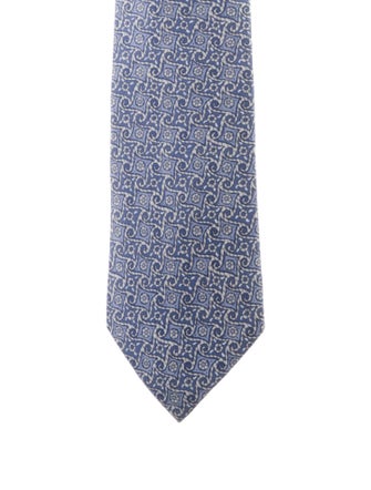 Hermès Pattern Print Tie