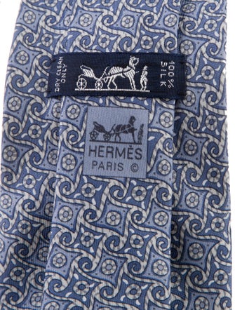 Hermès Pattern Print Tie