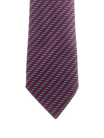 Hermès Pattern Print Tie