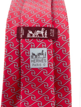 Hermès Pattern Print Tie