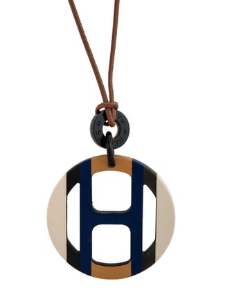 Hermès H Equipe Pendant Necklace