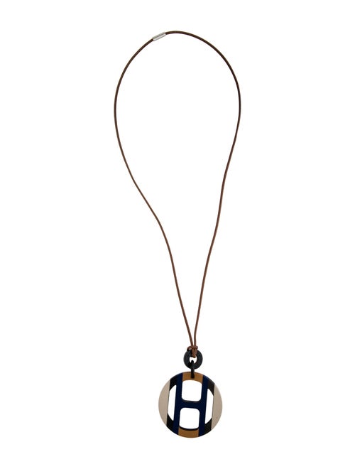 Hermès H Equipe Pendant Necklace