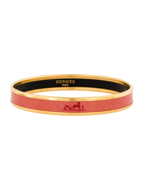 Hermès Narrow Enamel Bangle Bracelet