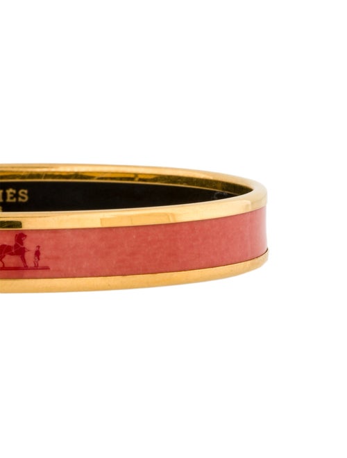 Hermès Narrow Enamel Bangle Bracelet