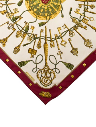 Hermès Les Clés Silk Scarf