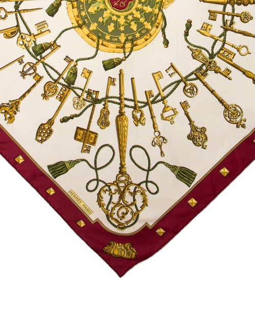 Hermès Les Clés Silk Scarf