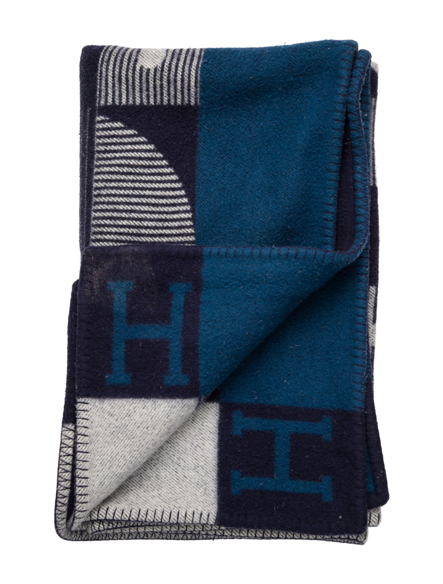 Hermès Echecs et Trames Throw Blanket