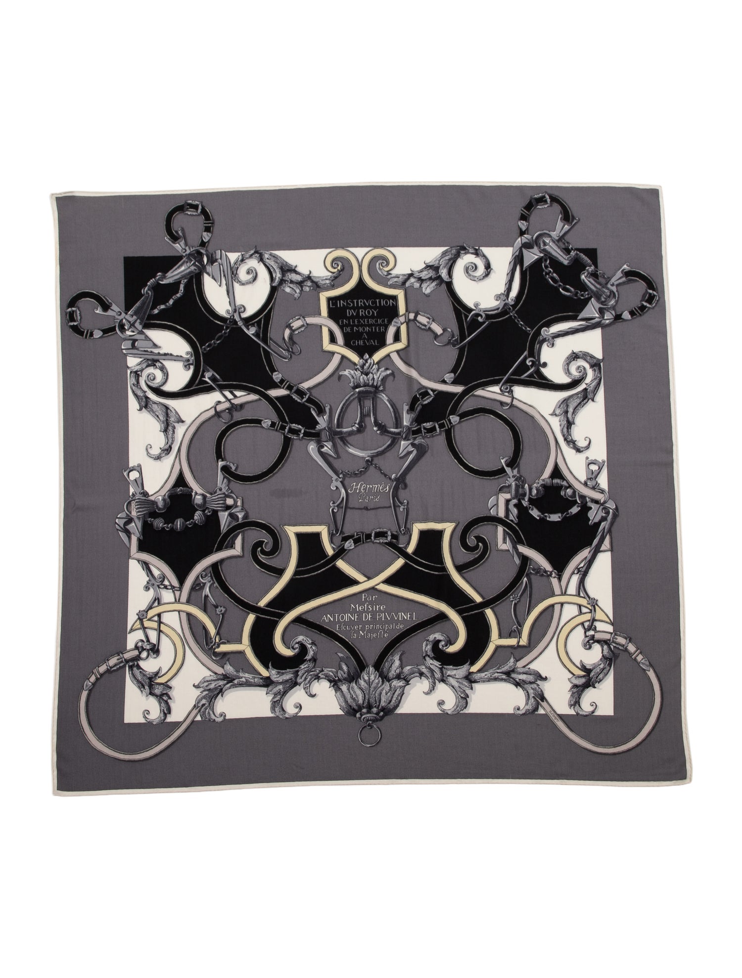 Hermès L'Instruction du Roy Cashmere Shawl