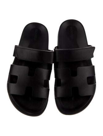 Hermès Chypre Leather Slides