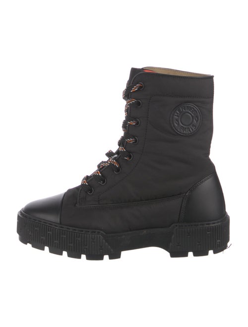 Hermès H Logo Nylon Combat Boots