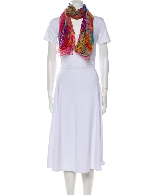 Hermès Under The Waves Mousseline Silk Shawl