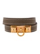 Hermès Leather Rivale Double Tour Wrap Bracelet