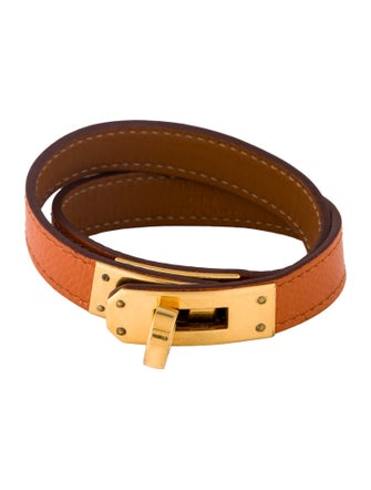 Hermès Leather Kelly Double Tour Wrap Bracelet