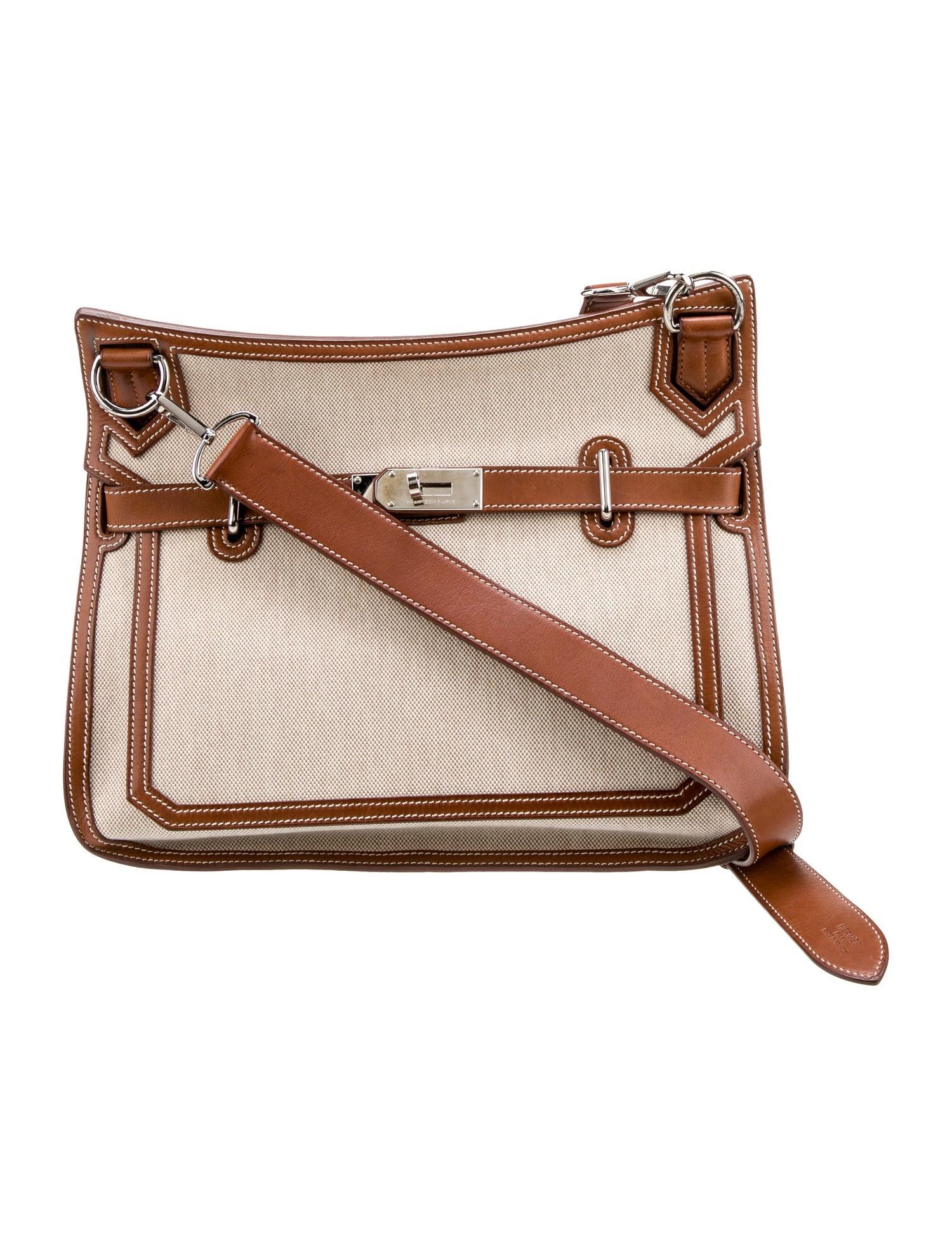 Hermès Toile & Barenia Jypsiere 34