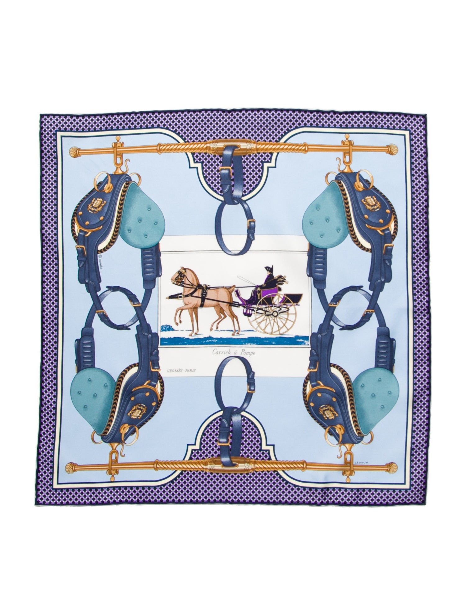 Hermès Silk Pocket Square