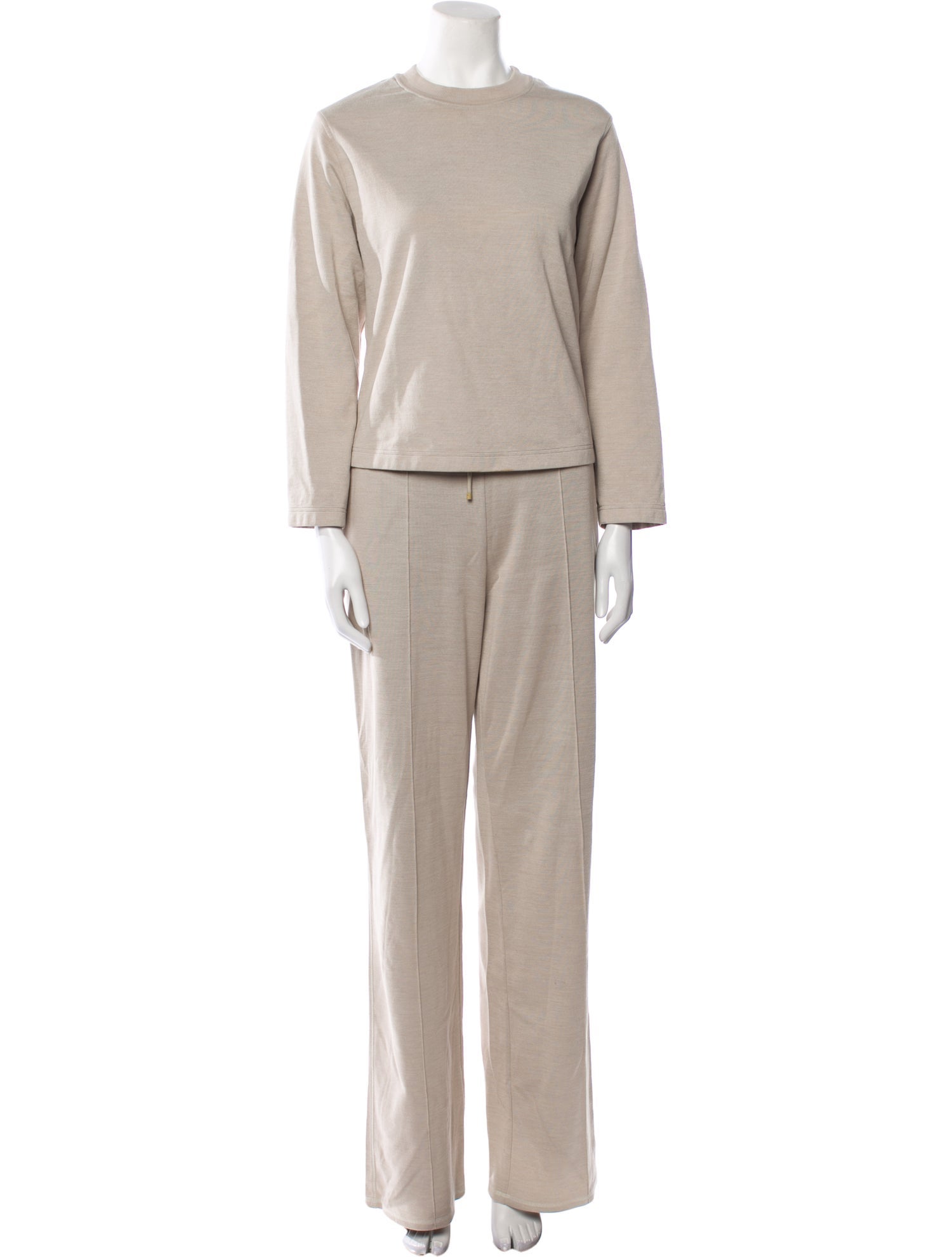 Hermès Embroidered Accent Pant Set