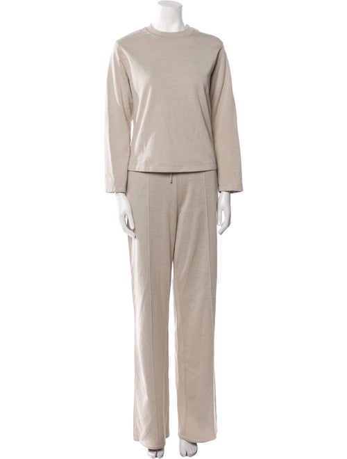 Hermès Embroidered Accent Pant Set