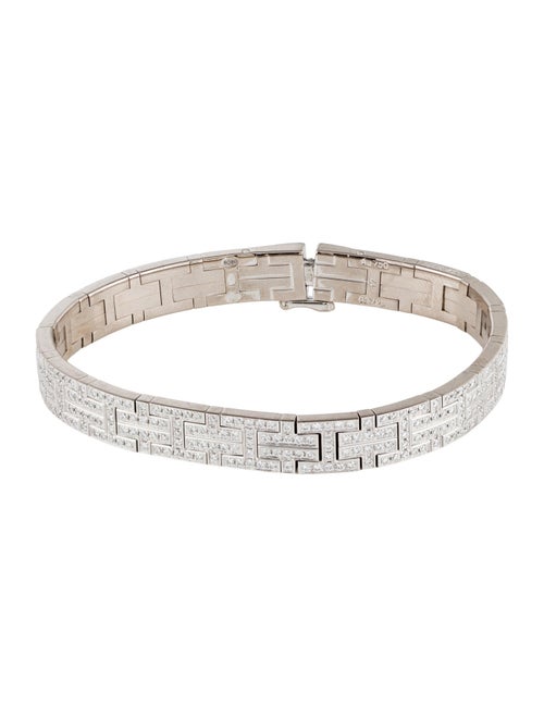 Hermès 18K 3.15ctw Diamond Kilim Link Bracelet