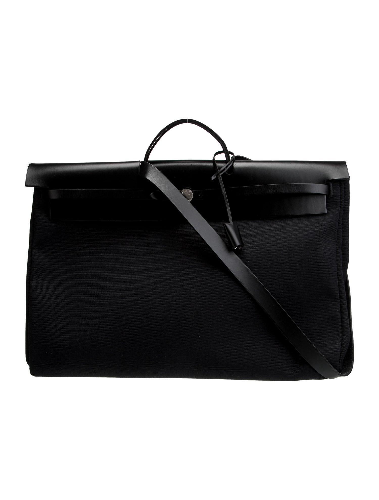 Hermès Hermès Toile Militaire & Vache Hunter Herbag Zip Cabine 50 2021