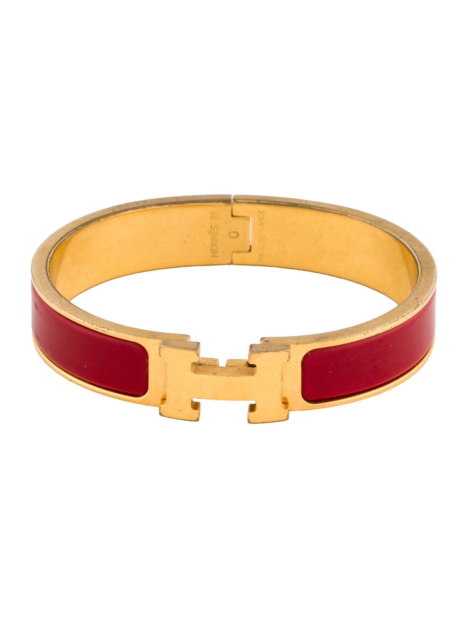 Hermès Enamel Clic H Bracelet