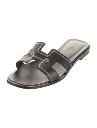 Hermès Oran Calfskin Slides