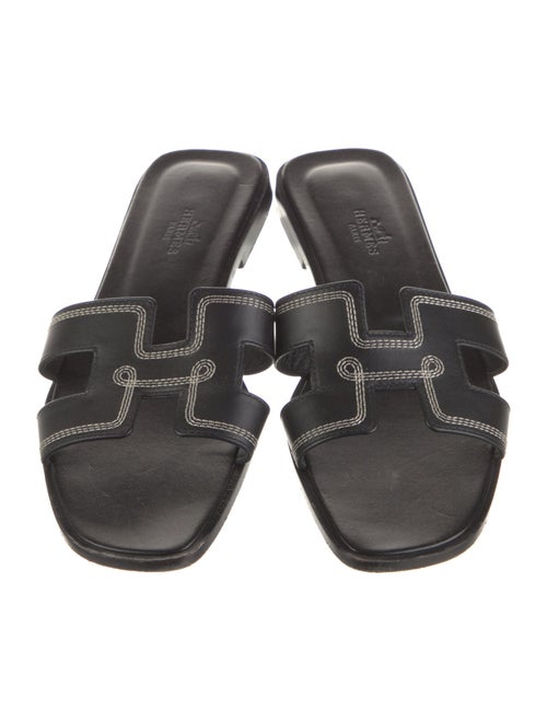 Hermès Oran Calfskin Slides