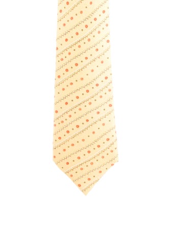 Hermès Printed Silk Tie