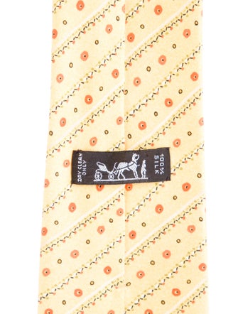 Hermès Printed Silk Tie