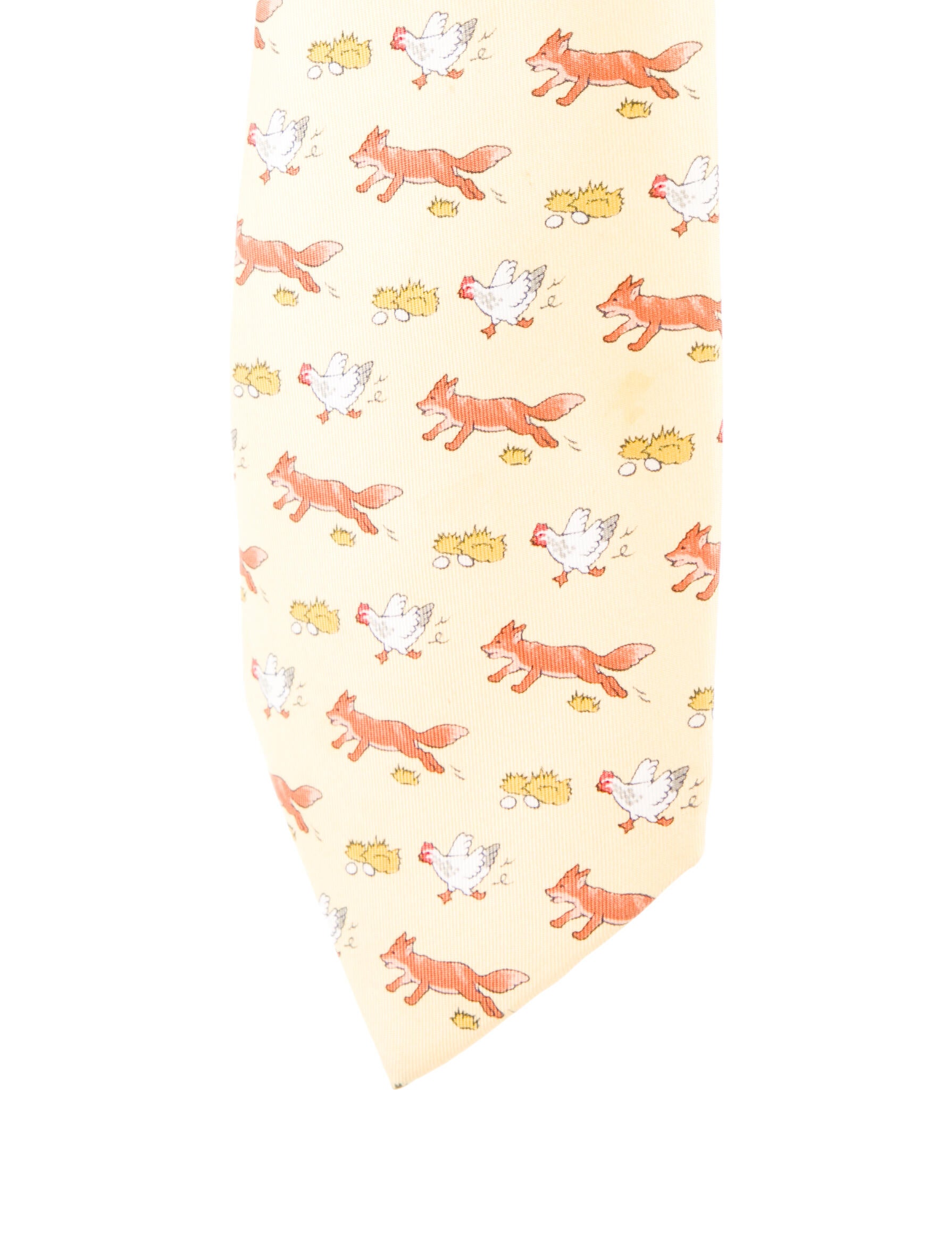 Hermès Silk Pattern Tie