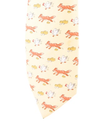 Hermès Silk Pattern Tie